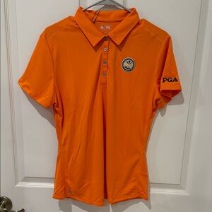 adidas women’s Bright Orange Polo - PGA